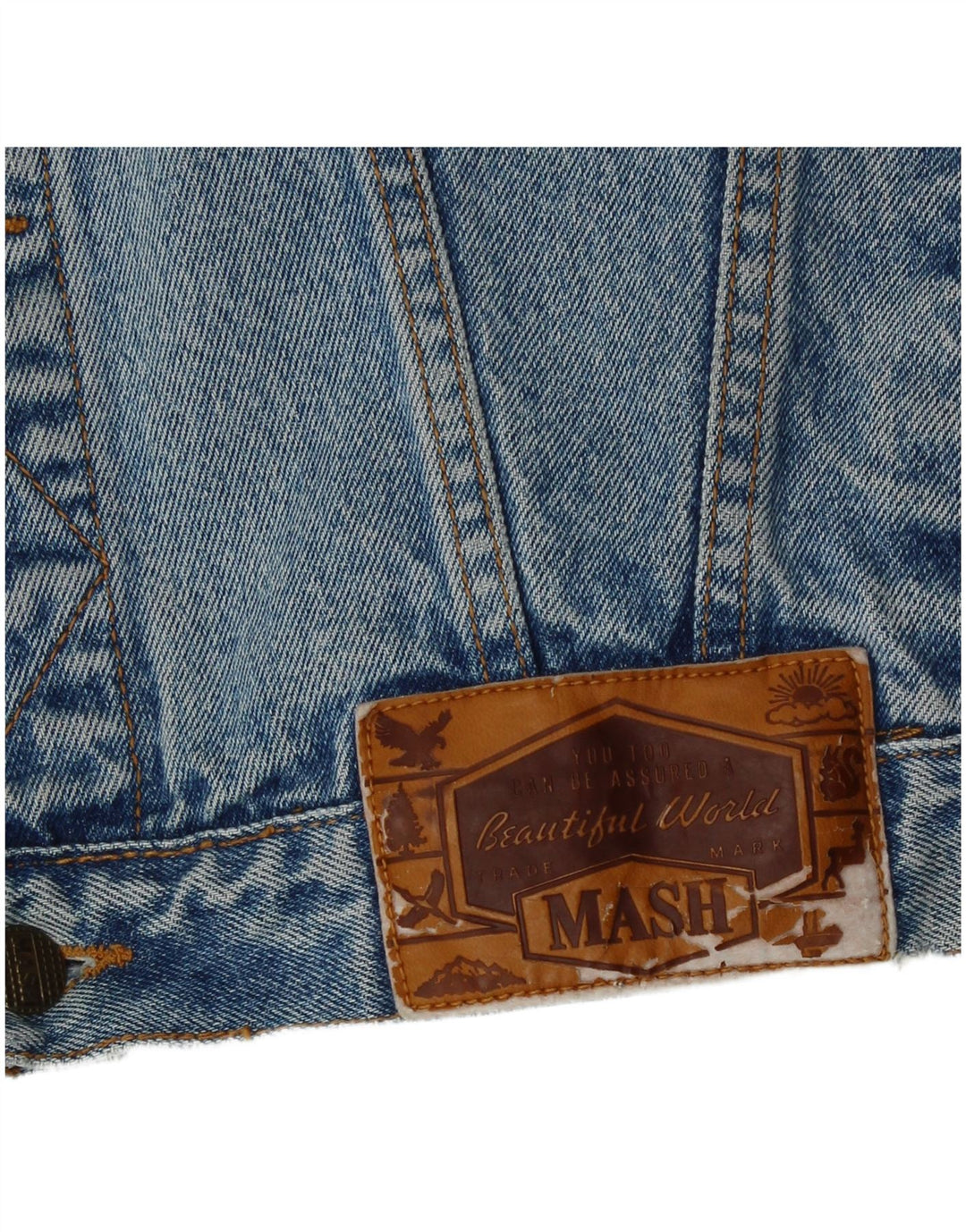Giacca di jeans da uomo MASH UK 42 XL Blu