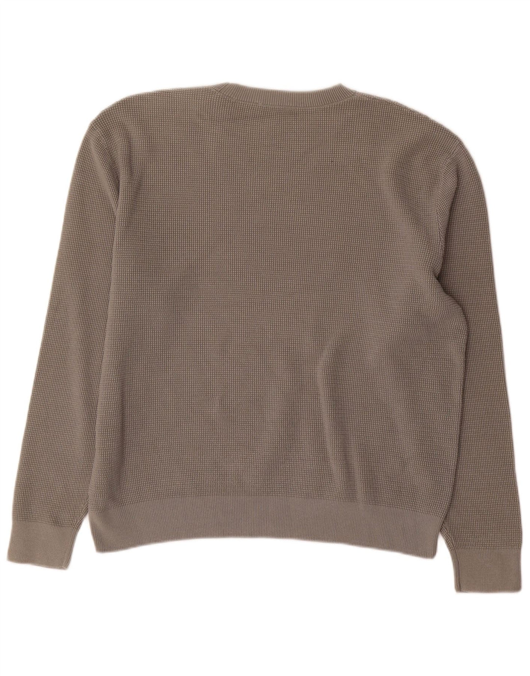 Cos Uomo Maglione Girocollo Maglione Grande Cotone Grigio