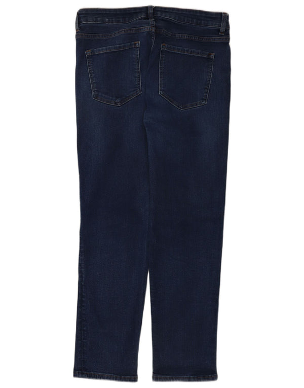 Jeans slim da donna Marks & Spencer UK 16 Large W34 L27 Cotone blu navy