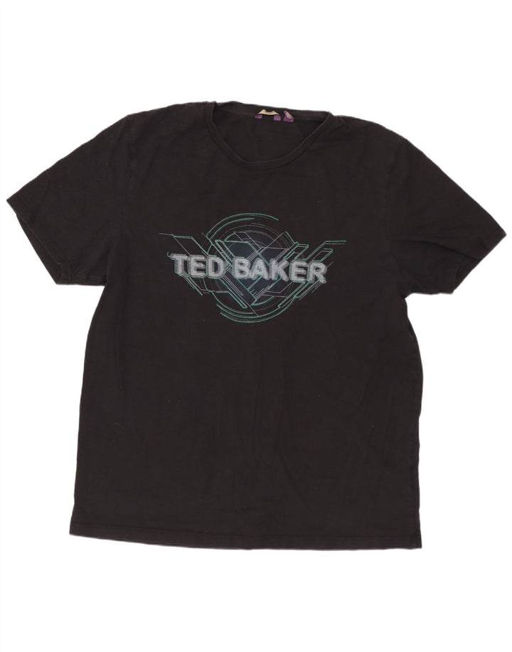 T-shirt grafica da uomo TED BAKER taglia superiore 6 2XL nera