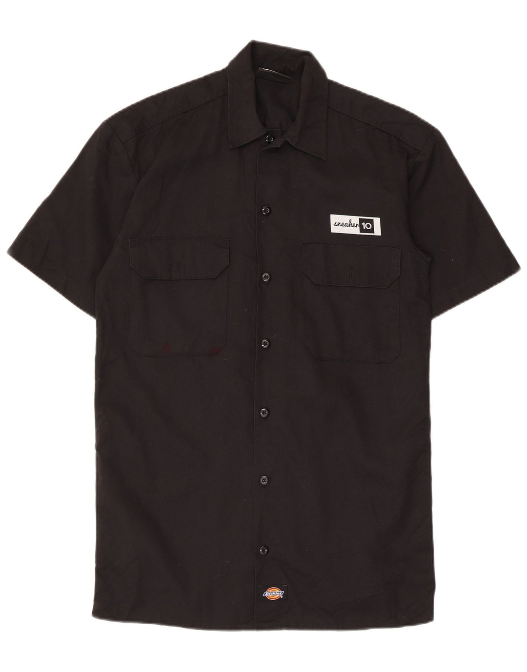 Camicia a maniche corte da uomo Dickies XS nera in poliestere
