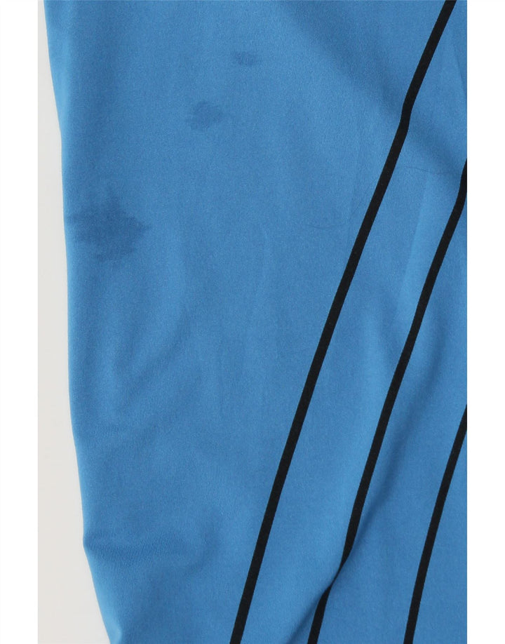T-shirt da uomo Izod Top in poliestere a righe blu grandi