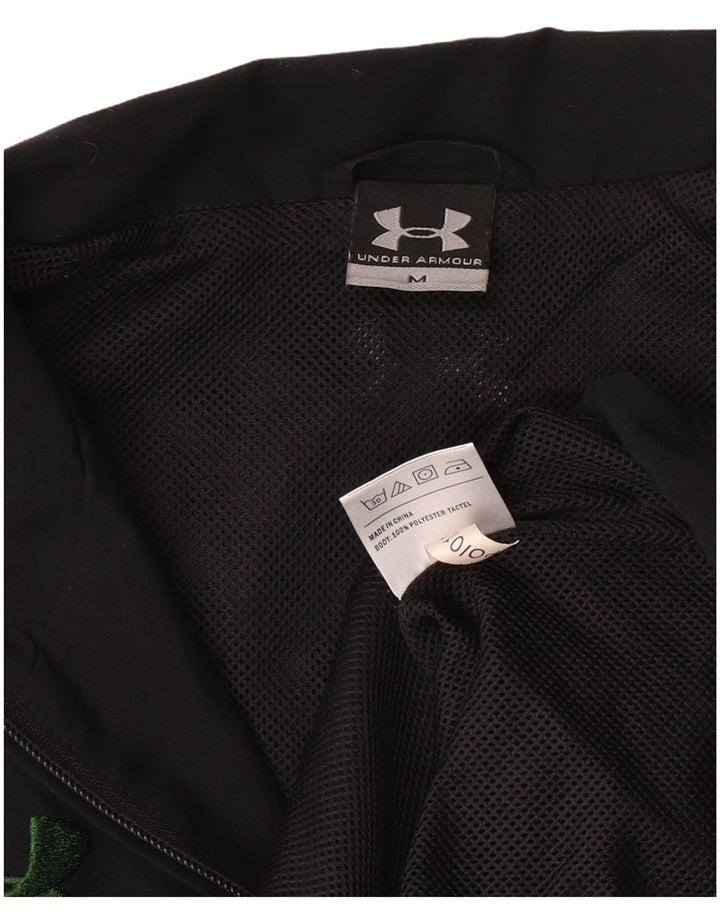 UNDER ARMOUR Mens Ulster University Tracksuit Top Jacket Medium Black