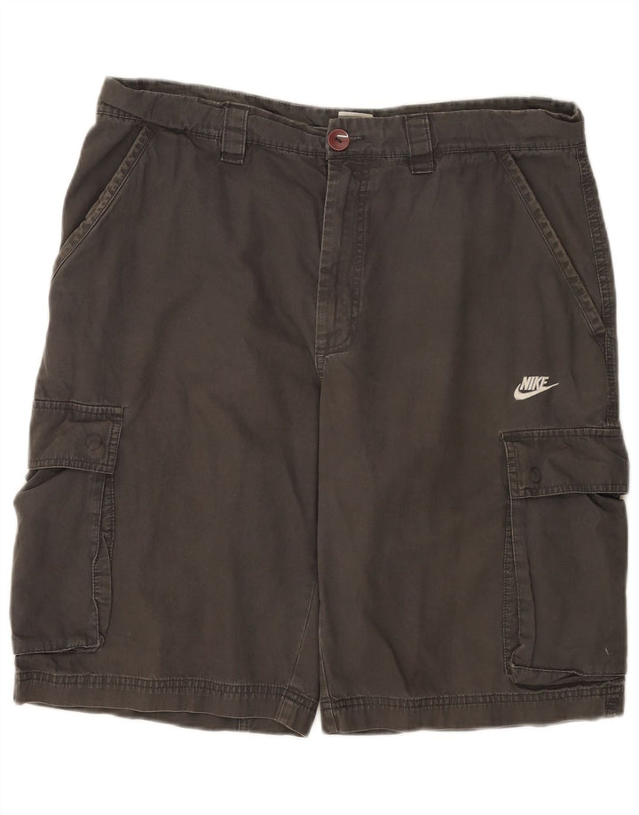 Pantaloncini cargo Nike da uomo grandi W36 in cotone grigio