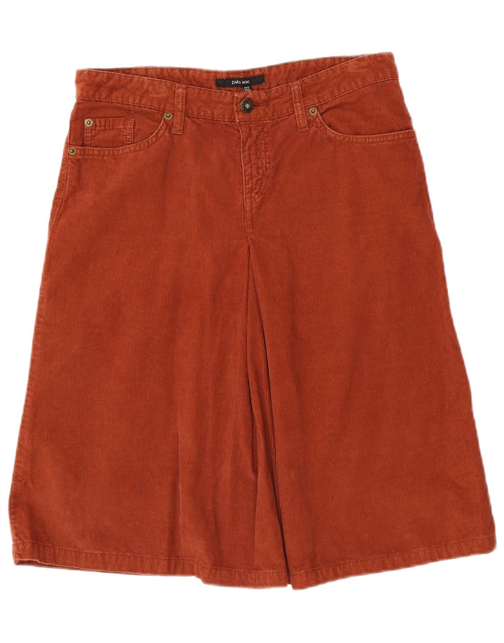 Gonna in velluto a coste da donna Zara EU 38 piccola W28 marrone