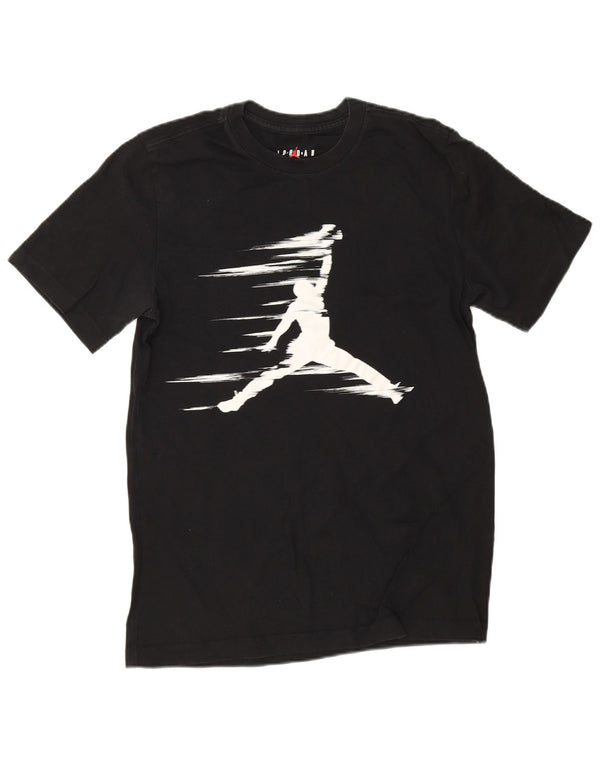T-shirt grafica da uomo Jordan Top piccola in cotone nero