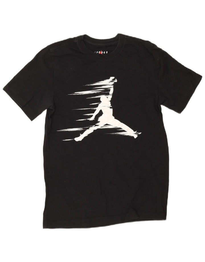 T-shirt grafica da uomo Jordan Top piccola in cotone nero