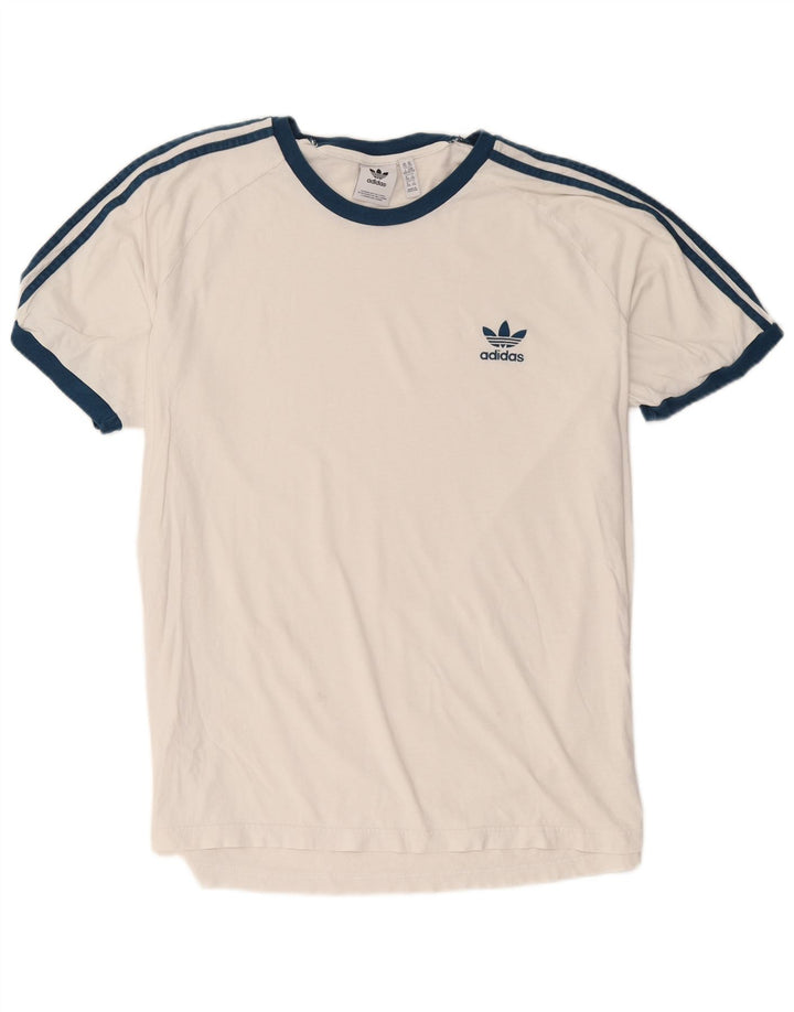 T-shirt da uomo Adidas Top 2XL cotone bianco