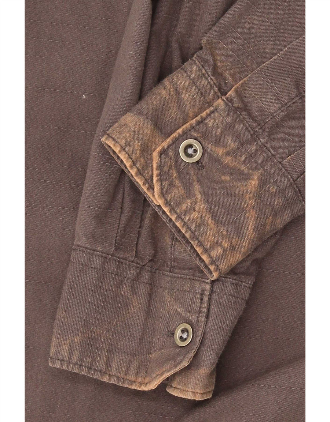 Camicia Wrangler da uomo vestibilità regolare piccola in cotone marrone