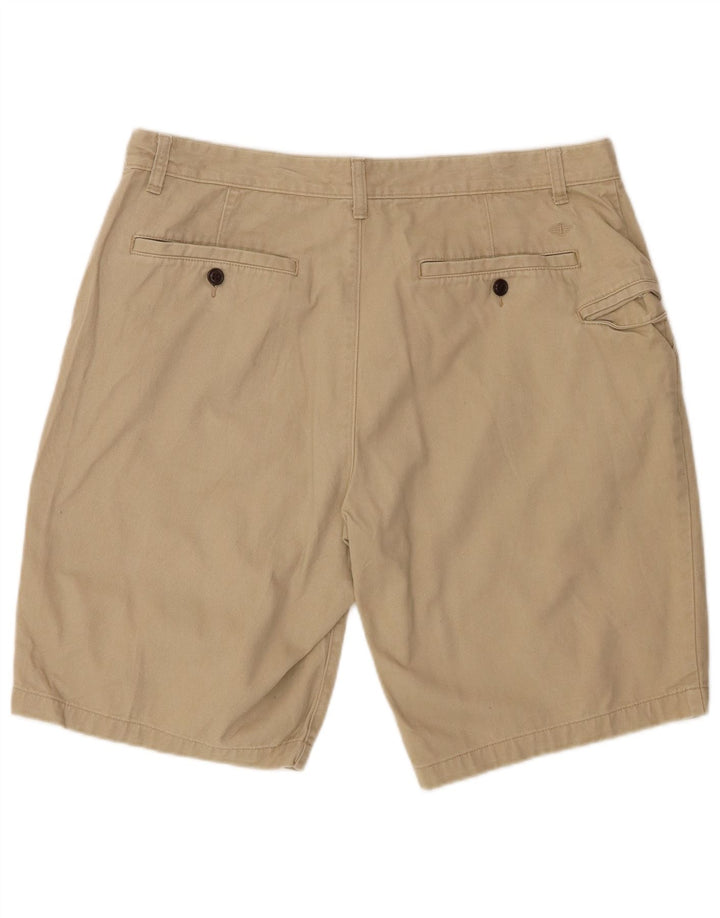 DOCKERS Pantaloncini chino da uomo W36 grandi in cotone beige