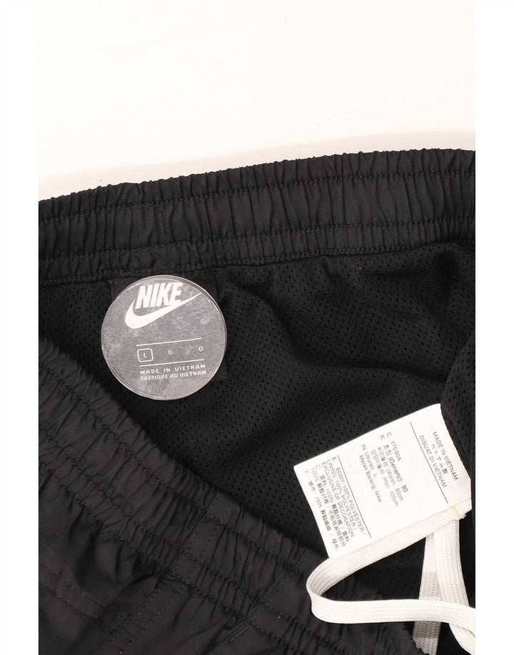 Pantaloncini da bagno Nike da uomo grandi in poliestere nero