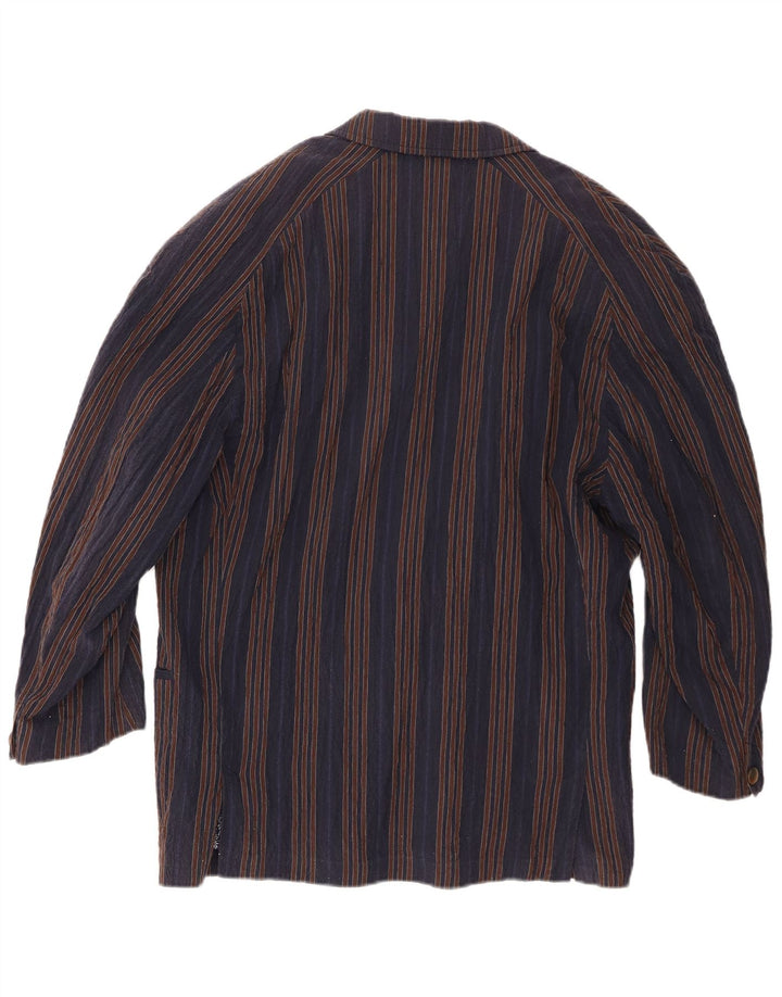 Giacca blazer da uomo dal taglio tradizionale Ciao IT 46 piccola a righe blu navy