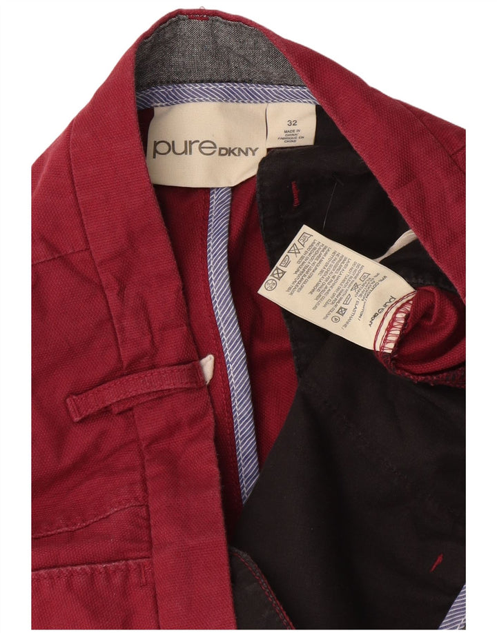 Pantaloncini cargo da uomo Dkny W32 cotone rosso medio