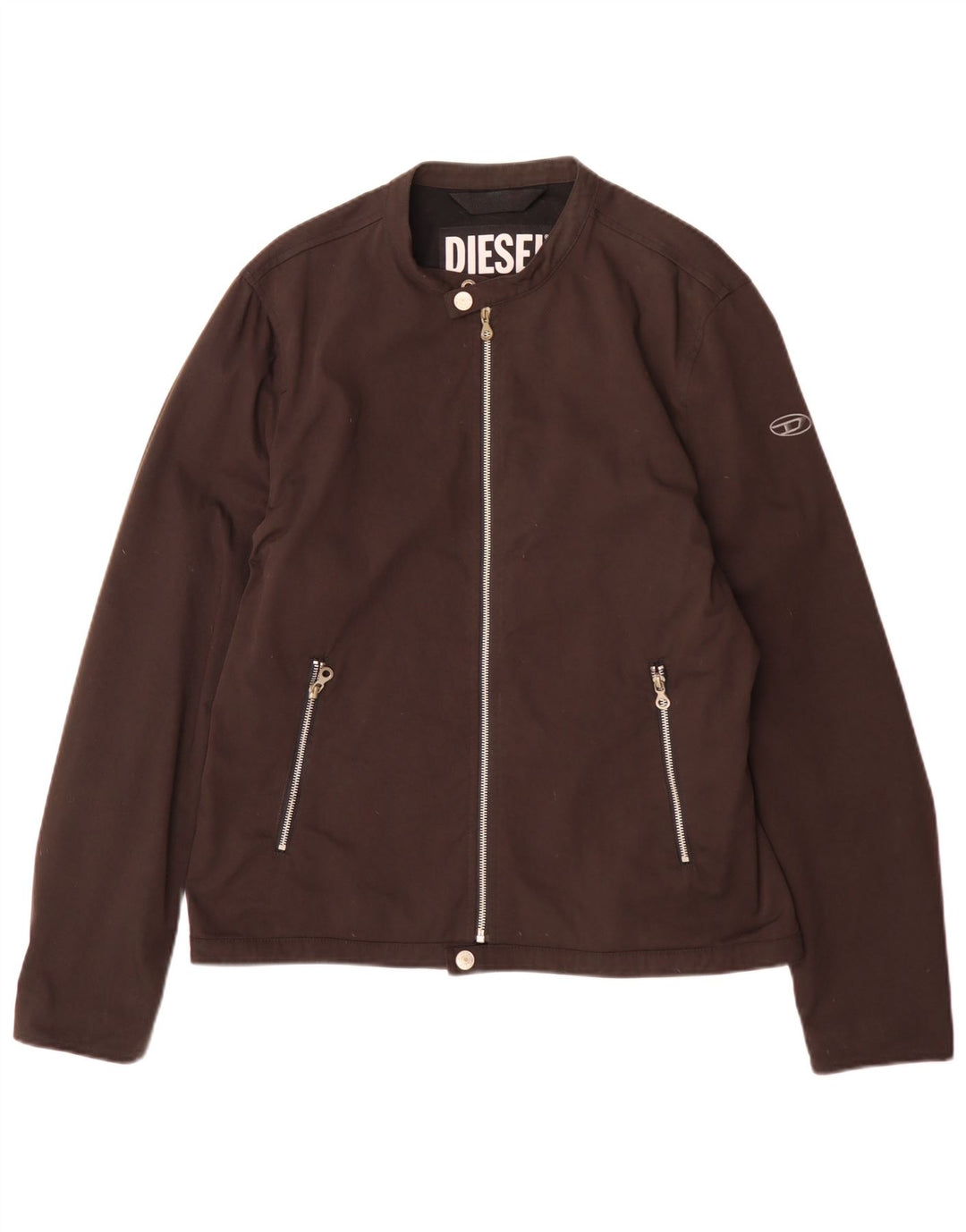 Giubbotto bomber da uomo Diesel UK 40 Large in nylon marrone