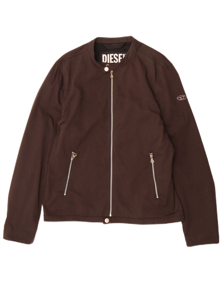 Giubbotto bomber da uomo Diesel UK 40 Large in nylon marrone