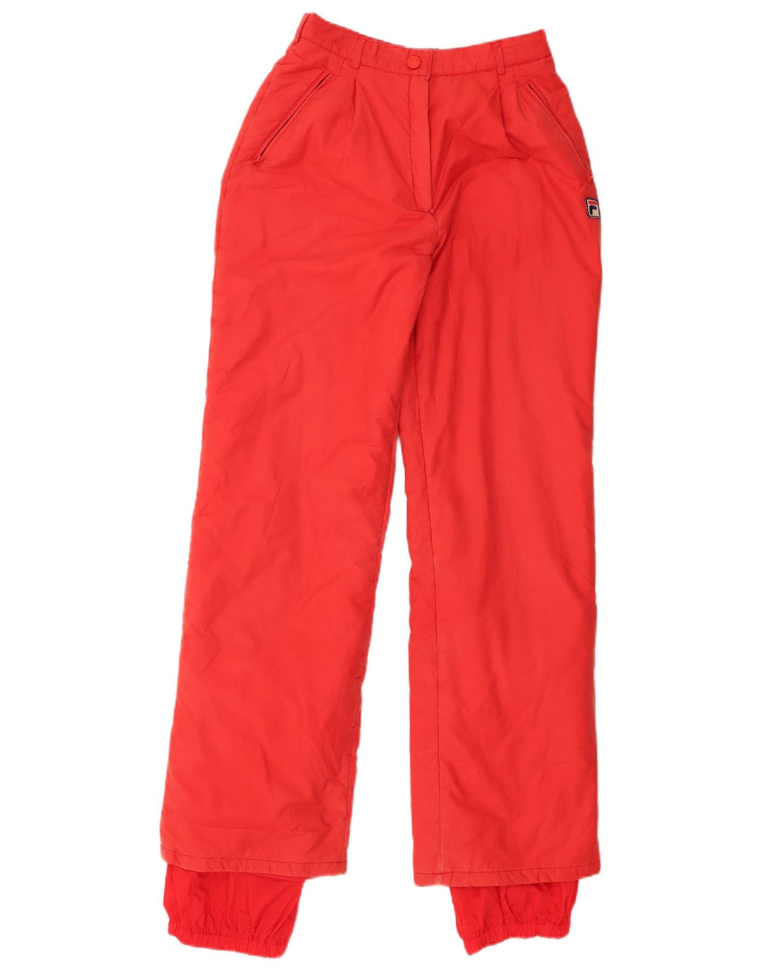 Pantaloni da sci da donna Fila UK 8 Small Rosso Cotone
