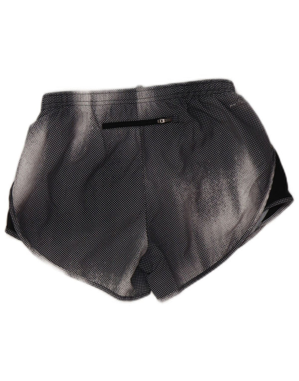 Pantaloncini sportivi Nike da donna Dri Fit UK 4 XS poliestere geometrico nero