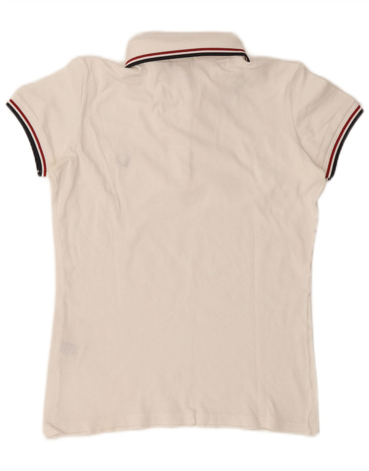 Polo da donna Fred Perry UK 14 cotone bianco medio