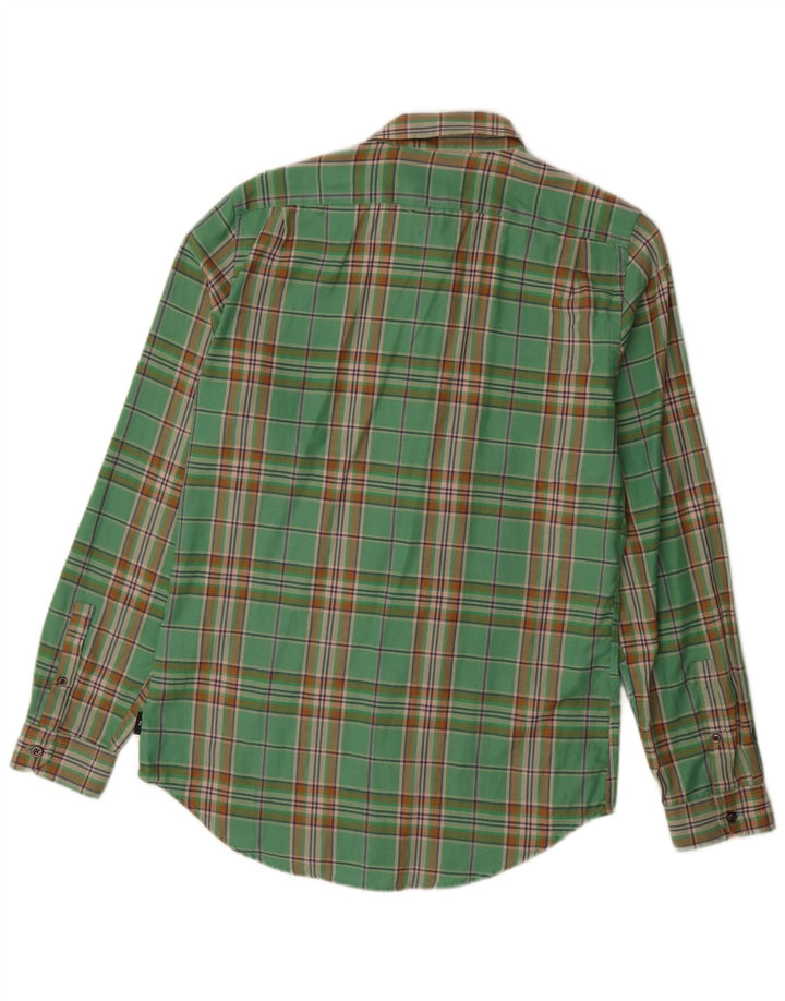 PAUL SMITH Camicia da uomo su misura in flanella, piccolo cotone a quadri verdi