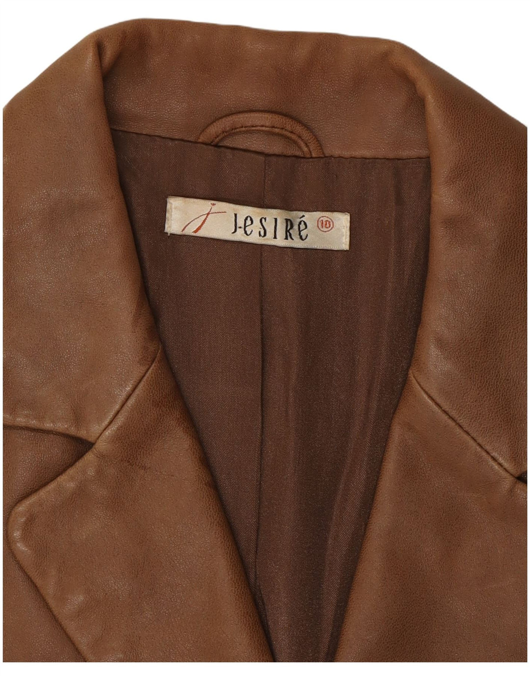 Giacca in pelle da donna Jesire UK 10 piccola marrone