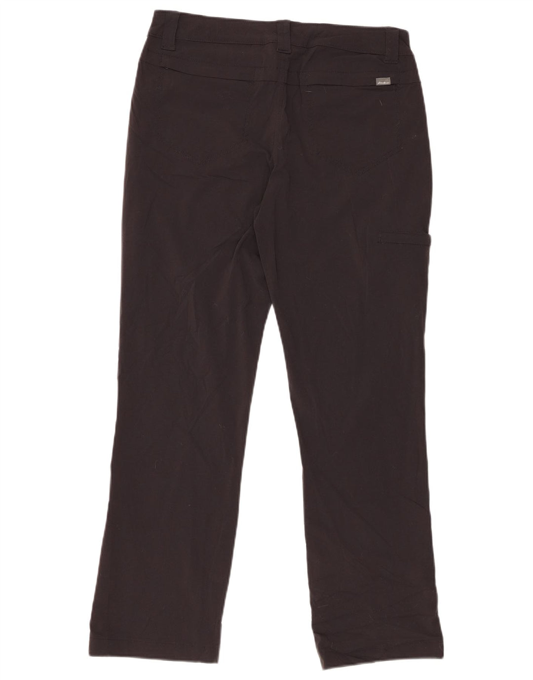 Pantaloni cargo dritti da donna EDDIE BAUER US 4 Small W30 L28 Nylon nero