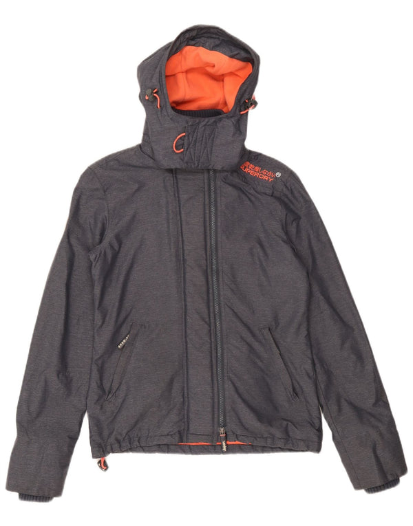 Giacca a vento con cappuccio da donna Superdry Windcheater UK 6 XS Blu navy