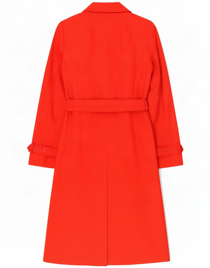 Cappotto vintage da donna UK 12 rosso medio
