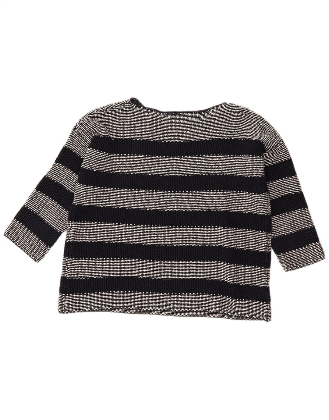 HOBBS Maglione da donna oversize con scollo a barca corto UK 10 piccolo nero