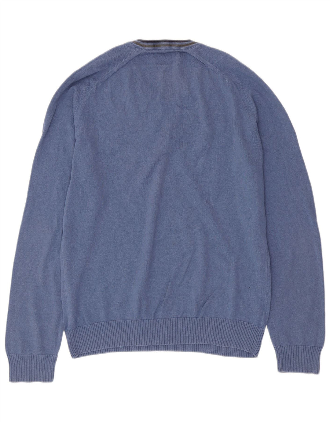 PENGUIN Maglione da uomo con scollo a V grande cotone blu