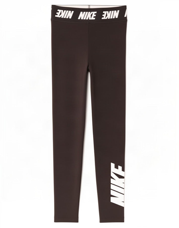 Leggings grafici da donna Adidas UK 4 XS poliestere nero