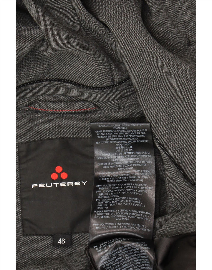 Cappotto imbottito con cappuccio da donna PEUTEREY IT 46 Large grigio poliestere