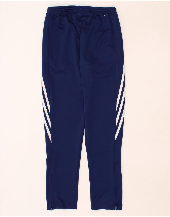 ADIDAS Boys Tracksuit Trousers 13-14 Years XL Navy Blue Polyester Vintage Adidas and Second-Hand Adidas from Messina Hembry 