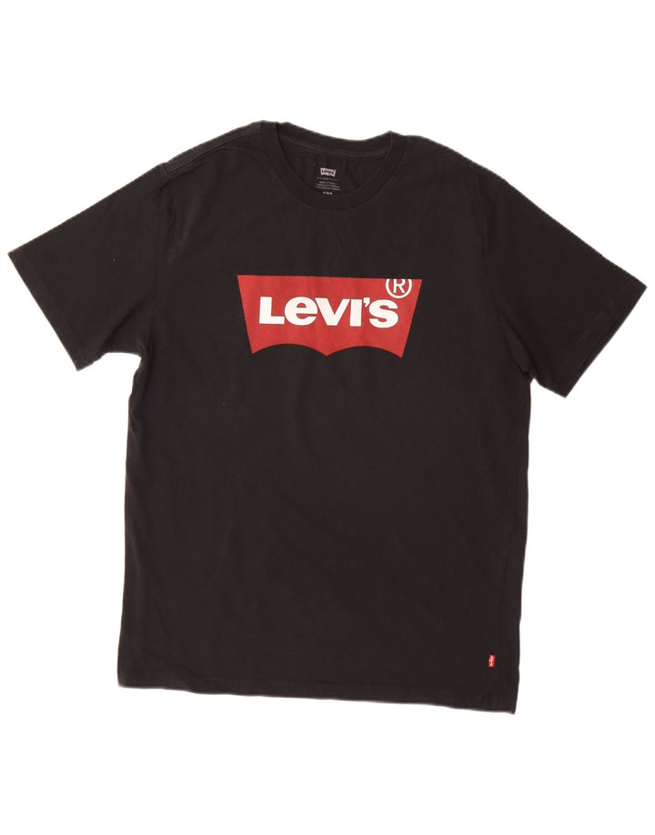 T-shirt grafica da uomo LEVI'S nera media