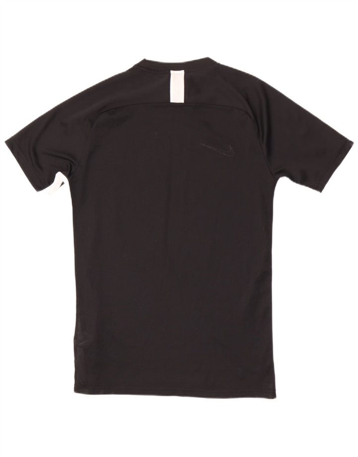 T-shirt Nike da uomo Dri Fit, top in poliestere nero medio