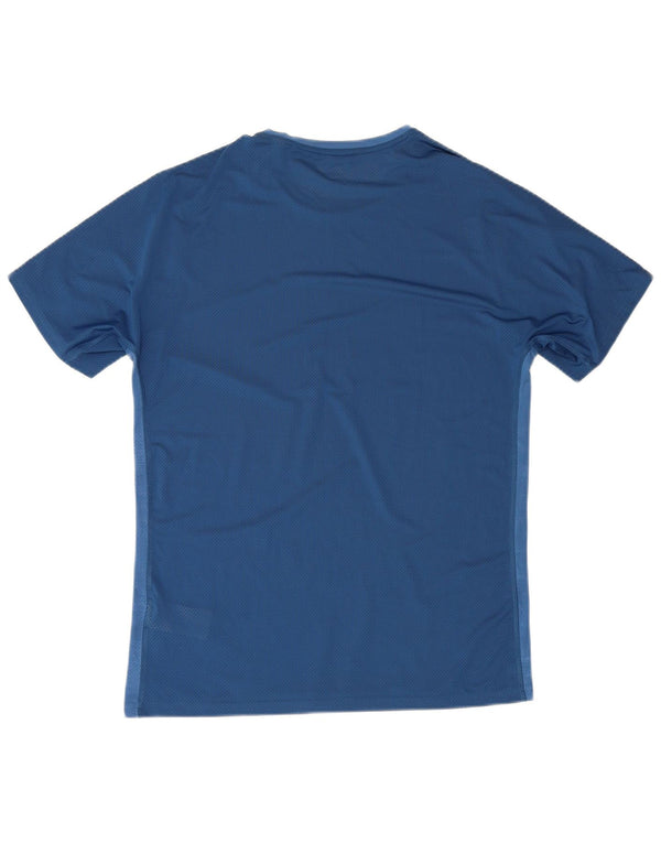 T-shirt Reebok da uomo Top in nylon blu medio