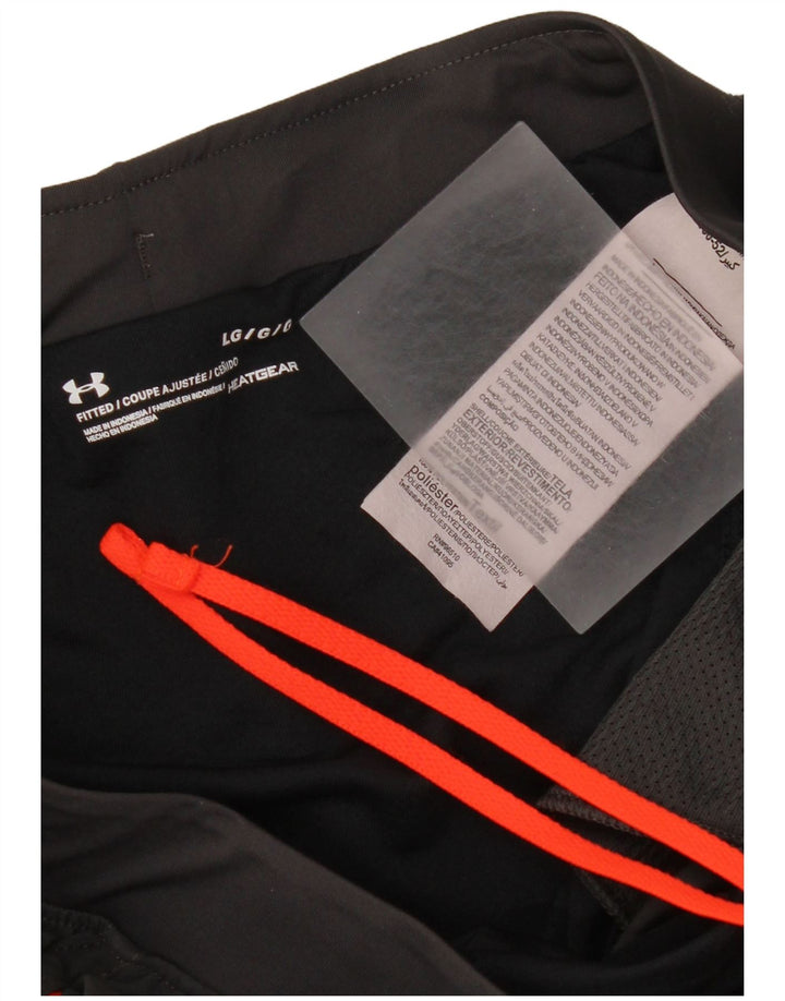 Pantaloncini sportivi Under Armour da uomo Heat Gear, grandi, in poliestere color block grigio