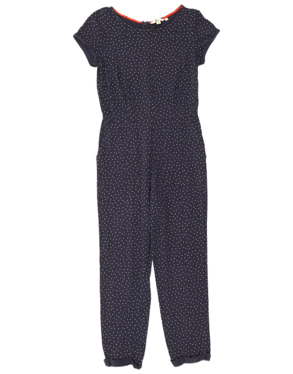 Tuta da donna a maniche corte Petite Boden UK 10 piccola blu navy maculata