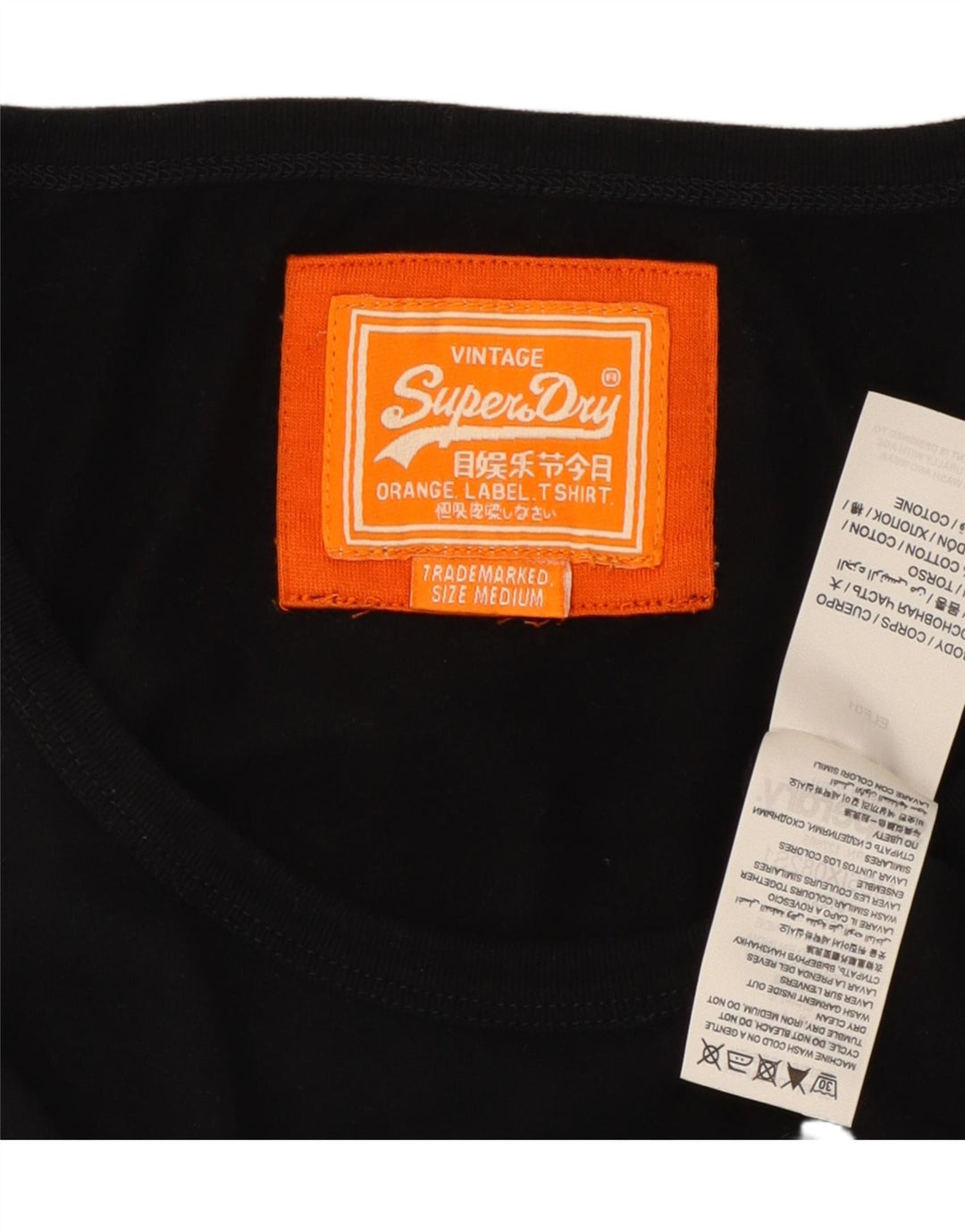 Canotta da uomo SUPERDRY in cotone nero medio