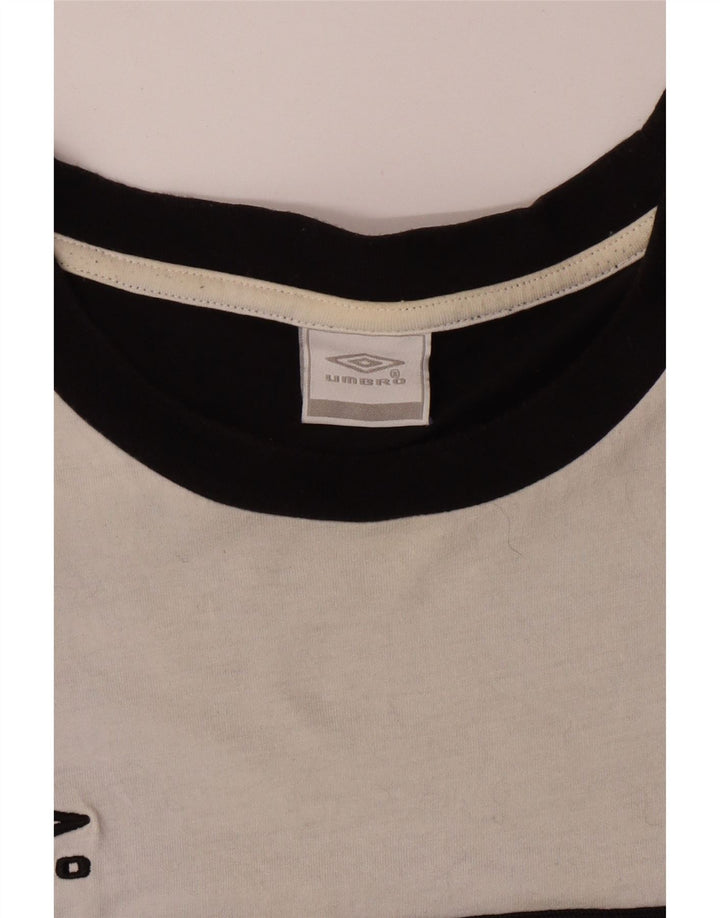 T-shirt da uomo UMBRO Top XL in cotone color block nero