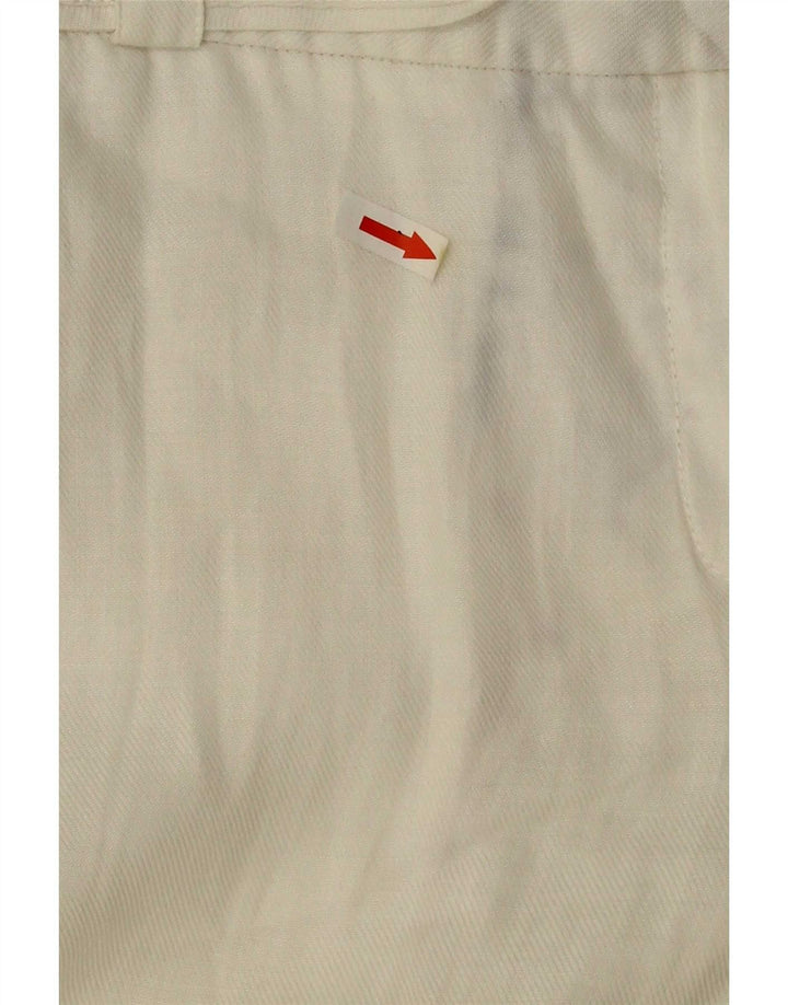 Pantaloni chino bootcut da donna Zara EU 38 piccoli W28 L32 bianchi