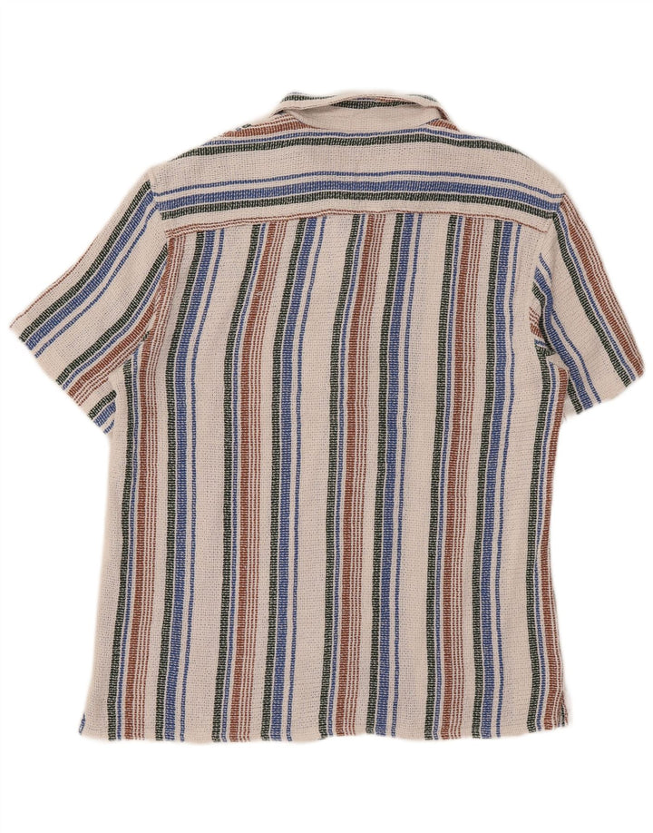 Camicia Zara da uomo a maniche corte a maniche corte a righe medie multicolore