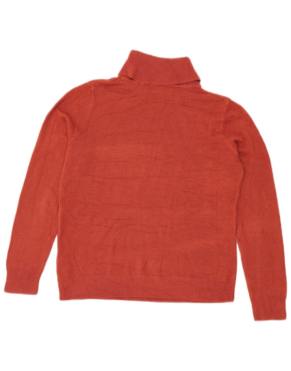 Maglione maglione a collo alto da donna Marks & Spencer UK 10 piccolo bordeaux