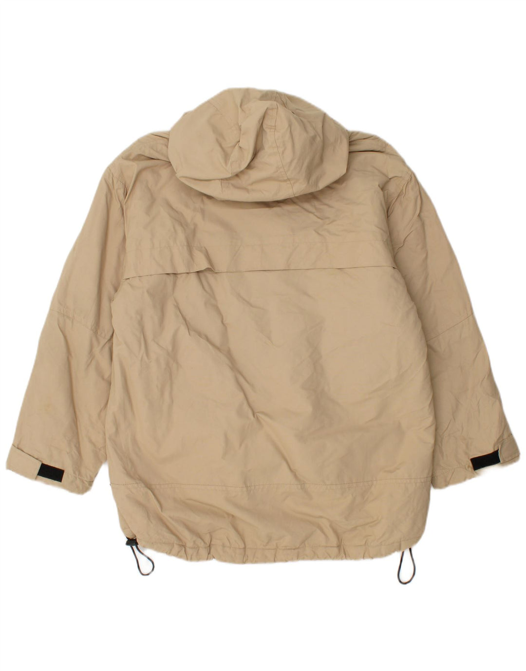 Giacca a vento con cappuccio ASICS da uomo UK 36 Small Beige Poliammide