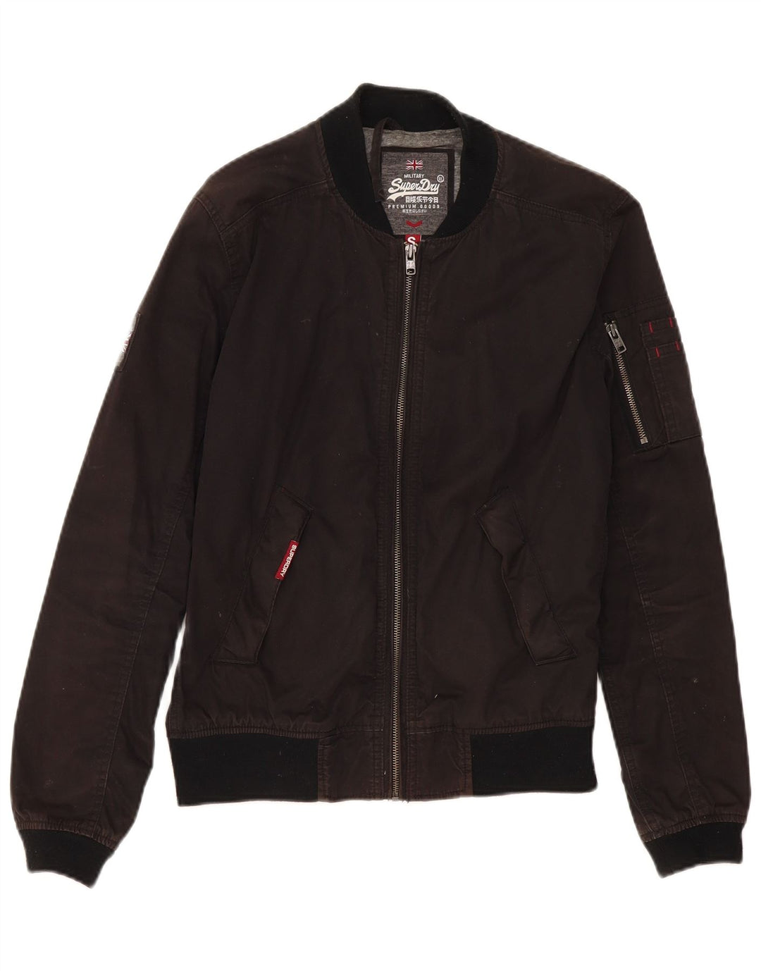 Giubbotto bomber da uomo Superdry UK 36 piccolo cotone nero