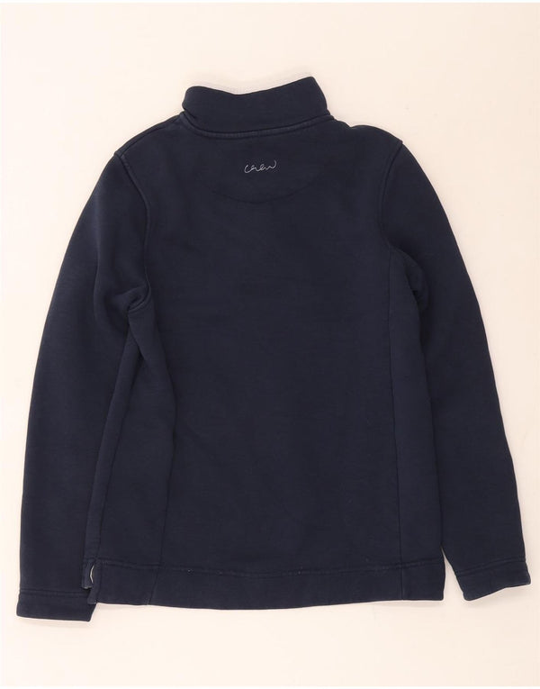 Crew Clothing Felpa da donna con collo abbottonato Maglione UK 12 Medio Blu navy