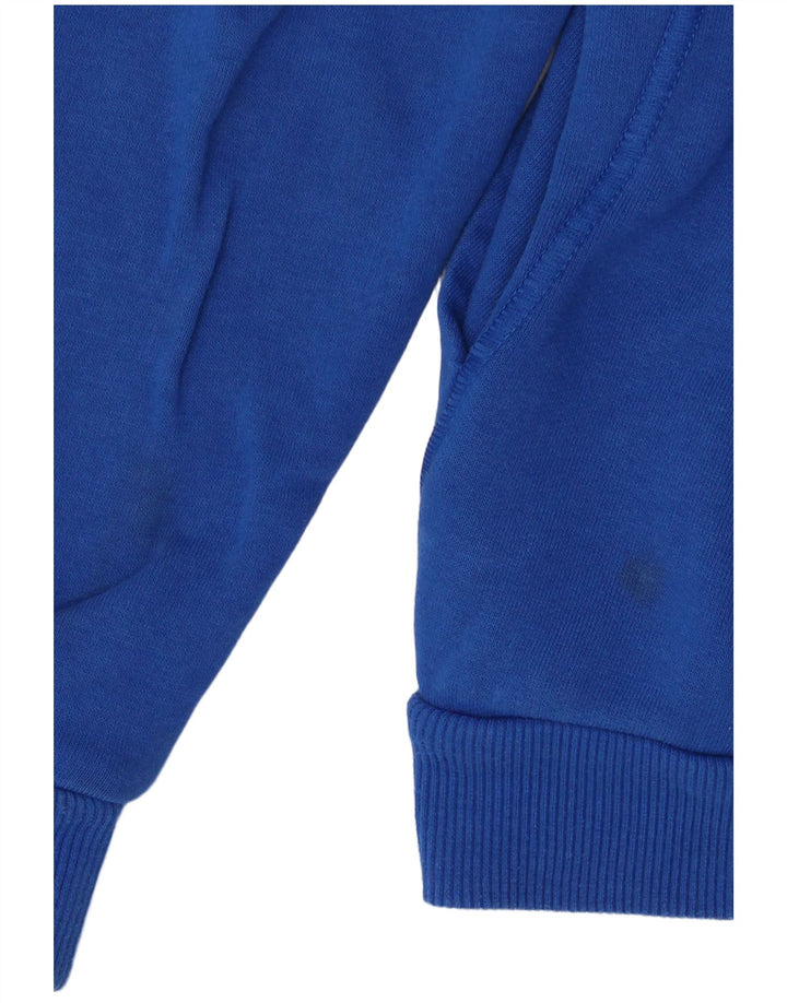 Maglione con cappuccio e zip ADIDAS per ragazzi 11-12 anni in cotone blu