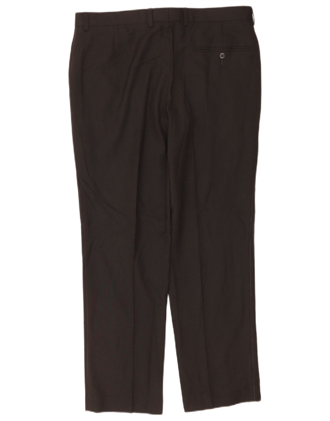 Pantaloni da abito slim fit da uomo Marks & Spencer W34 L29 poliestere nero