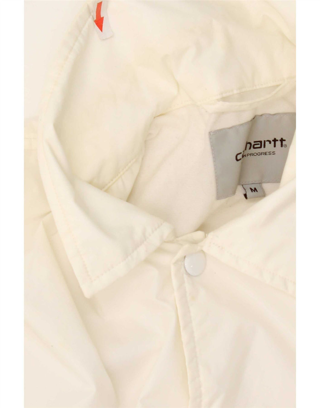 Giacca antipioggia grafica da uomo Carhartt UK 38 nylon bianco medio