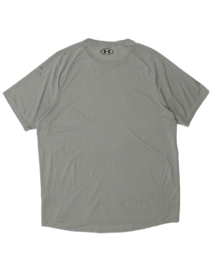 T-shirt da uomo UNDER ARMOUR Top grande verde poliestere