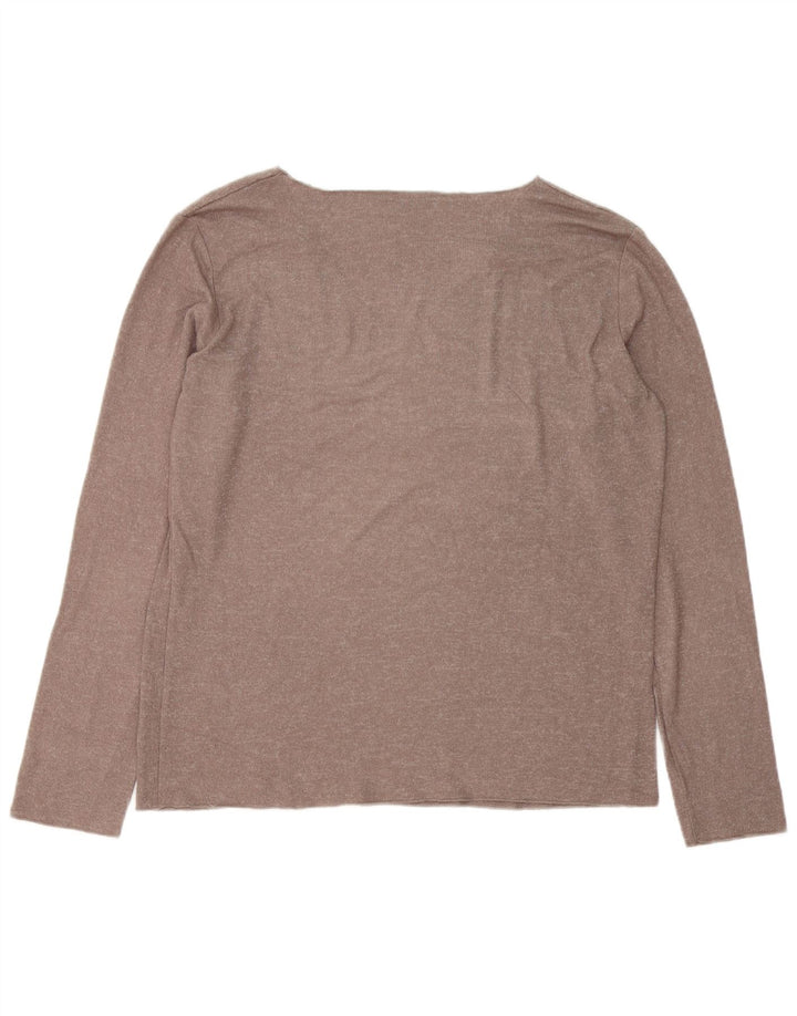 Top Zara da donna a maniche lunghe UK 18 XL Marrone